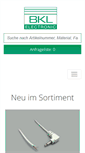 Mobile Screenshot of bkl-electronic.de